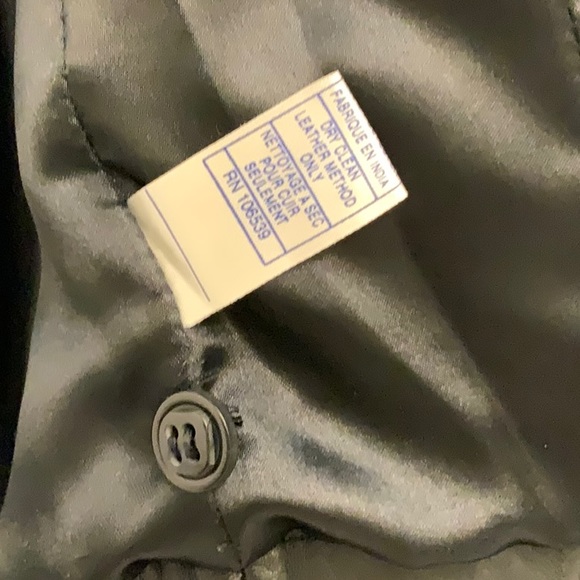 Provence d’amour Moto Leather Biker Jacket with Silver Zippers & Top-stitching - Picture 11 of 14